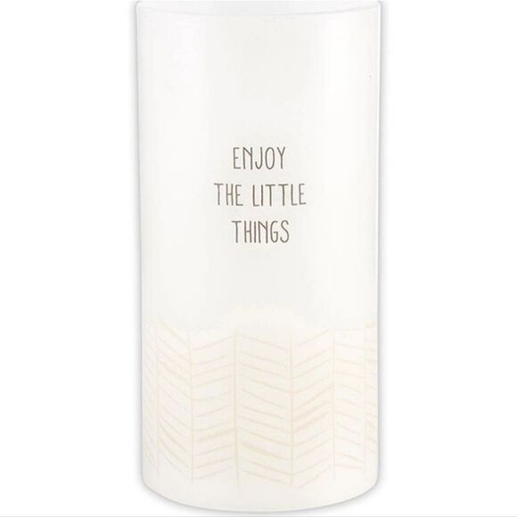 Living Grace Enjoy The Little Things LED Candle - Picture 1 of 5